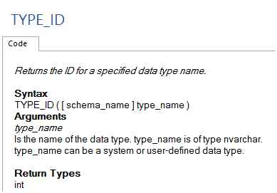 TYPE ID