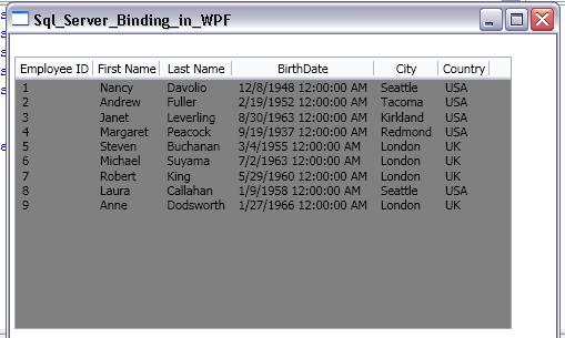 Data Binding in WPF ListView
